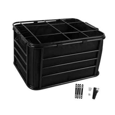 Imagem de Aymzbd Cesto traseiro para bicicleta, transportador de cães, com forro, ideal para ciclismo, compras e caminhadas.