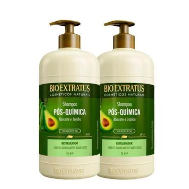 Imagem de Kit Bio Extratus Pós-Química - Shampoo 1L (2 unidades)