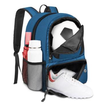 Imagem de Mochila de futebol YOREPEK Saco de futebol com suporte de bola resiste