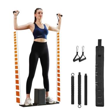 Imagem de SR3 PRO Equipamento de ginástica doméstico inteligente, máquina portátil de cabo de treino de corpo inteiro com luz ambiente, academia em casa | Ginásio tudo em um para viagens | Equipamento dobrável