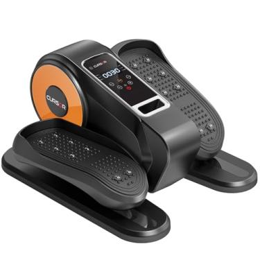Imagem de CURSOR FITNESS Máquina Elíptica Sob A Mesa, Exercitador Elétrico Com Pedal Sentado, Mini Exercitador De Pernas Em Elipse Com Controle Remoto, 12 Níveis De Velocidade, Direção Para Frente E Para Trás