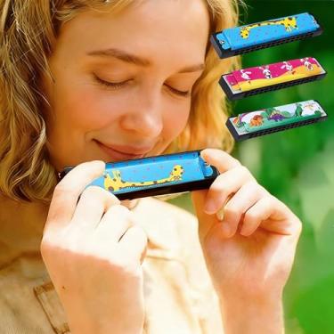 Imagem de 3 peças de gaita de desenho animado para adultos, pacote Kazoo para violão, violino, piano, teclado, ukulele, para festa de Natal, presente