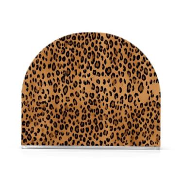 Imagem de JUZIHAI Suporte de guardanapo de leopardo para mesa dispensador de guardanapo de acrílico para mesa suporte de lenços independente para cozinha sala de jantar bar festa decoração de casa
