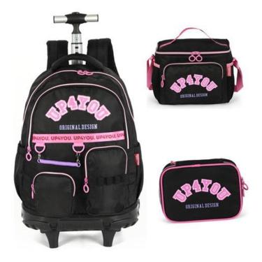 Imagem de Kit Mochila Rodinhas Lancheira E Estojo  Up4You