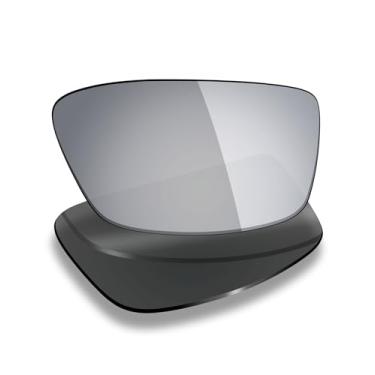 Imagem de Mryok Lentes de reposição UV400 para óculos Oakley Airdrop OX8046 57 mm, HD Polarized, proteção UV, resistente a impactos e ajuste perfeito - Titânio prata