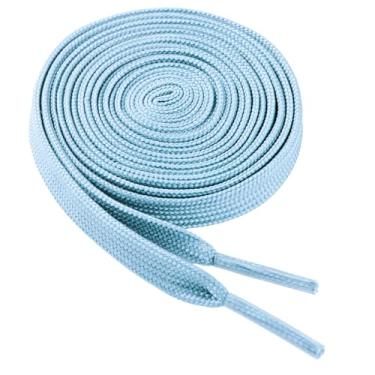 Imagem de VGUBLG Cadarços para tênis, 1 par de cadarços atléticos para crianças e adultos, 27 cores solas em 61 a 200 cm, Azul bebê, 32"inches(80cm)