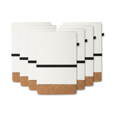Imagem de Caderno Ecológico de Bolso com Capa Dura, Cortiça e Elástico Preto, 80 Folhas, 14,7x9x1,5cm, Suporte para Caneta (10)