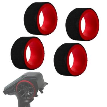 Imagem de 4Pcs RC Transmitter Steering Wheel Foam Grip Hand Wheel Sponge for qi Futaba 3pv 4pls 4pv 4px R 7px Prc X4 Fs