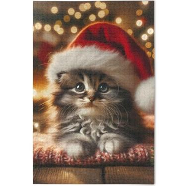 Imagem de Quebra-cabeças engraçados fofos para adultos 1000 peças paisagem natureza arte animal arte Prime Family quebra-cabeças personalizados família elefante branco, presentes, 75 x 50 cm