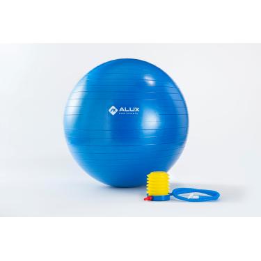 Imagem de Bola de ginástica 55cm com bomba de pé Alux Gym Ball