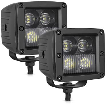 Imagem de Cubos de LED, OFFROADTOWN 7,6 cm 80 W CREE LED Pods Luzes de Direção Offroad Luz de Ré para Caminhões UTV SUV ATV Motocicleta Pickup Barco - 2 peças Combo Beam