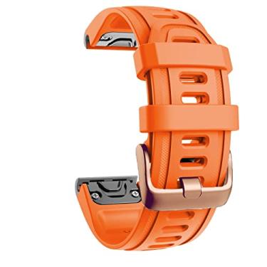 Imagem de SKXMOD Pulseira de relógio de silicone para Garmin Fenix 6S 6SPro 5S 5SPlus Descent Mk2S D2 Delta S pulseiras de relíquias rápidas (Q, Fenix 5S 5SPlus) de 20 mm