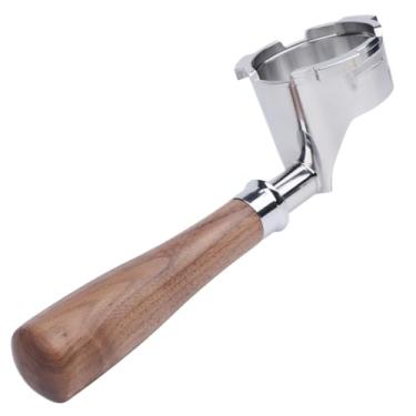 Imagem de Filtro portátil sem fundo para modelos Ninja Luxe Café ES601 e ES701C | Cesta não incluída | Compatível com cesta de filtro de estoque | Alça de nogueira