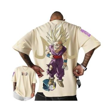 Imagem de Camiseta De Anime Dragon Ball Luffy Para Homens, Manga Curta, Casual, 