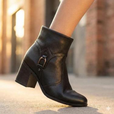 Imagem de Bota Feminina Bottero Cano Curto Preto, Preto, 36
