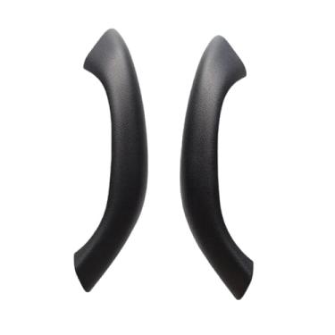 Imagem de Maçaneta interna da porta do carro Compatível com BMW X1 X2 F48 F49 51417417513 Maçanetas interiores de fibra de carbono estilo(2pcs black)