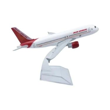Imagem de Modelo De Avião Miniatura De Metal Airbus A320 Diecast De 16cm Para Cr