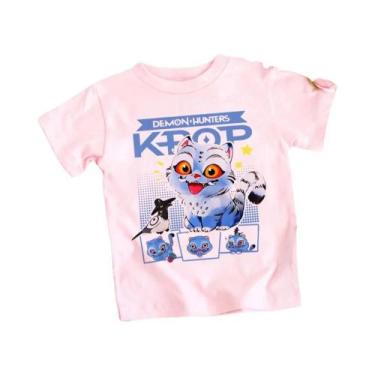 Imagem de Camiseta Infantil De Verão Com Estampa De Anime E Meme, Gola Redonda, 