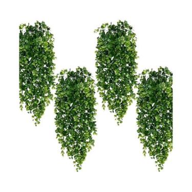 Imagem de Plantas Artificiais De Eucalipto Pendentes, Resistentes a UV, Decoraçã