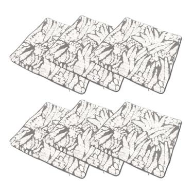 Imagem de SUNGOOYUE Capa de Almofada de Fazenda, Conjunto de 6 Fronhas de Poliéster, Capas Decorativas Cinza Claro para sofá, Quarto, Sala de Estar (45,7x45,7cm / 18x18 pol.)