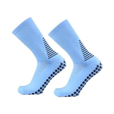 Imagem de Meias De Futebol De Silicone Antiderrapantes Masculinas E Femininas Pa