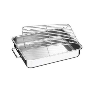 Imagem de Assadeira Tramontina Com Grelha Inox 61409340 - 1 Peça