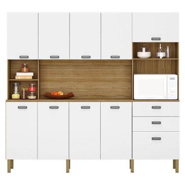 Imagem de Cozinha Intense 10 Portas E 2 Gavetas Freijó Supremo - Kits Paraná