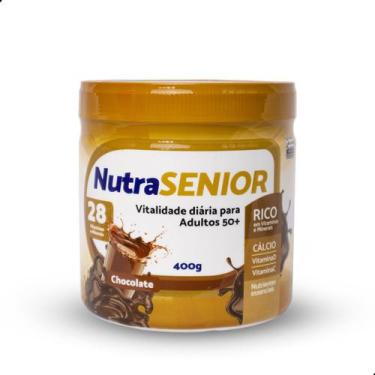 Imagem de Nutra Senior Adulto 50+ 28 vitaminas e minerais Pote 400g, Chocolate