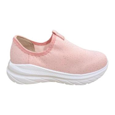 Imagem de tenis molekinha tecido shine comfy slip on menina infantil, Multi, Ros