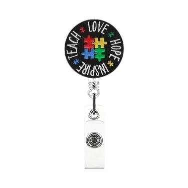 Imagem de Clipe Retrátil Para Crachá Com Corda De Nylon Durável Para Funcionário