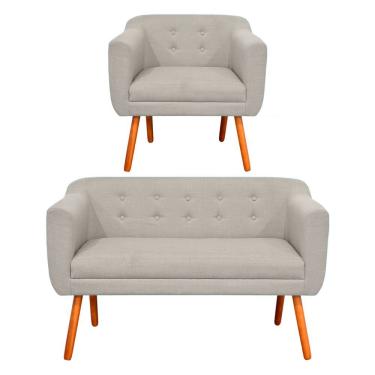 Imagem de Kit Namoradeira 2 Lugares E 01 Poltrona