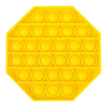Imagem de Brinquedo Sensorial Pop It Octágono - Cores - Pop Fun, Amarelo
