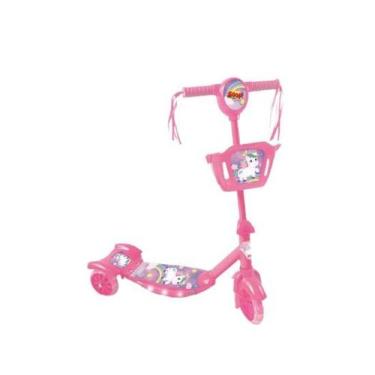 Imagem de Mini Patinete Infantil Unicórnio Rosa Claro Zoop Toys