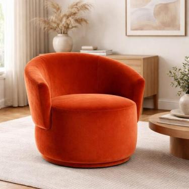 Imagem de Poltrona Orgânica Conforto Design Moderno Luxo Recepção Veludo Cor:Vel