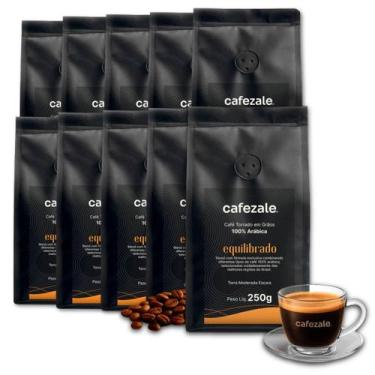 Imagem de Café Cafezale Grãos Cafezale Equilibrado Kit 10 Pacotes 250g
