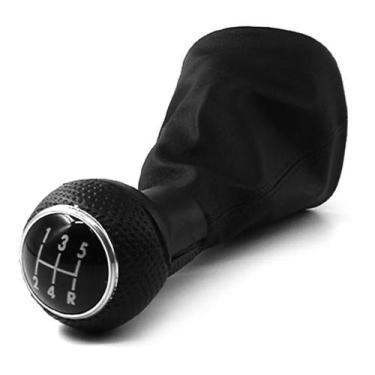 Imagem de Bola Manopla Cambio Aro Cromado+ Coifa Preta Gol G4 2008 200 - Congrat