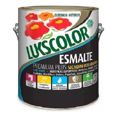 Imagem de Tinta Esmalte Base Água Brilhante 3,6l Lukscolor Branco - Congratulati