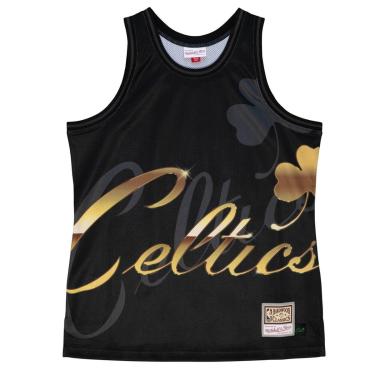 Imagem de Regata Mitchell & Ness Swingman Jersey Big Face Fashion Tank Boston Celtics Masculino-M...