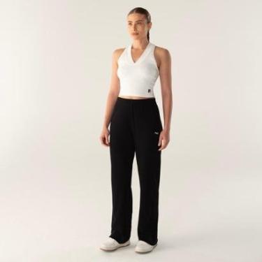 Imagem de Calça Fila Wide Essentials Rib Feminina-Feminino