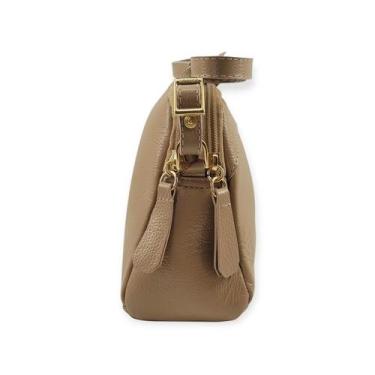 Imagem de Bolsa Feminina em Couro Fenzzo Casual Ref. 2604, UNICO, Bege