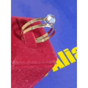 Imagem de Aparador Ouro 18 kilates 2.15 Gramas Pedra Zircônia Todas as Cores 3 m