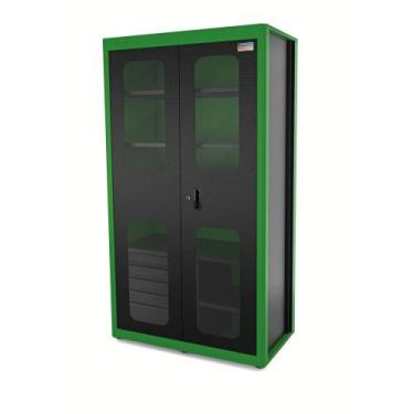 Imagem de Armário Vertical para Ferramentas 2 Portas com Visores e 5 Gavetas Tra