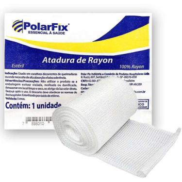 Imagem de Atadura de Rayon 7,5cm x 5m Estéril 100% Rayon - Kit 2 Unidades - Pola