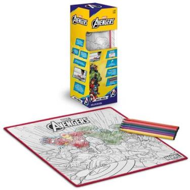 Imagem de Brinquedo para Colorir Tapete Mágico Acqua Avengers - Multikids