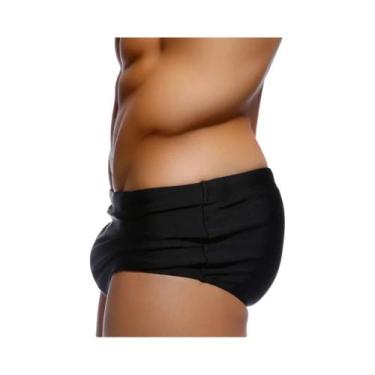 Imagem de Shorts De Praia Masculinos Em Nylon Stretch De Cor Sólida Para Surf E 