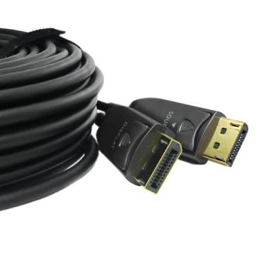 Imagem de Cabo Displayport 1.4 Fibra Óptica de 20 Metros - Alta Velocidade 32.4Gbps