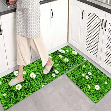 Imagem de jia cool 1 peça conjunto de tapetes de cozinha antiderrapante tapete para capacho de cozinha conjunto de tapete de corredor design (40,64 x 119,44 cm)