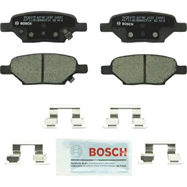 Imagem de Bosch Conjunto de pastilhas de freio a disco de cer mica premium QuietCast BC1033 para Chevrolet: 05-09 Cobalto, 08-10 HHR, 04-12 Malibu; Pontiac: 07-10 G5, 05-10 G6, 2006 Pursuit