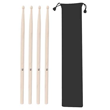 Imagem de Baquetas de jazz, baquetas de percussão com bolsa de armazenamento de feixe para Light Rock(M02769)