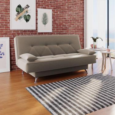Imagem de Sofá Cama 1,80m Fabiane Suede Capuccino Madelina Decor